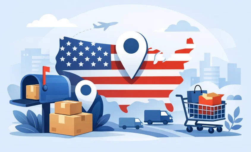 Dirección física en Estados Unidos para compras