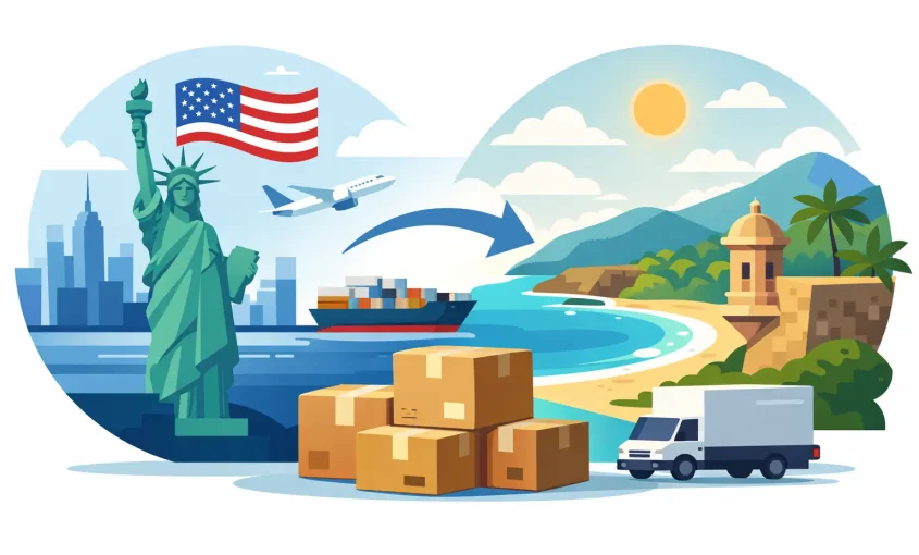 Envío de paquetes de Estados Unidos a Puerto Rico