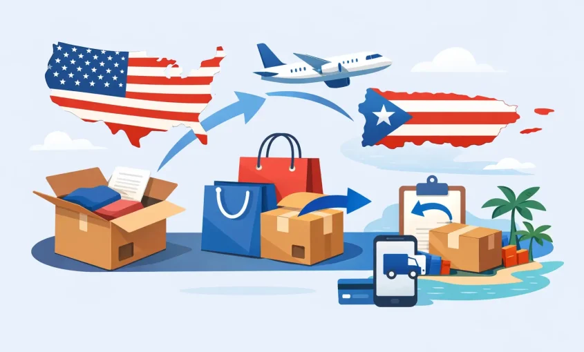 Devoluciones de compras estadounidenses desde PR