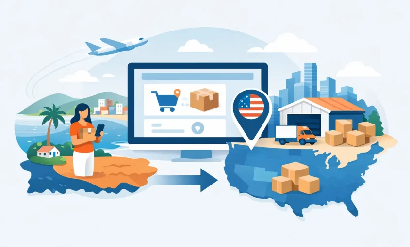 Dirección estadounidense para comprar desde Puerto Rico