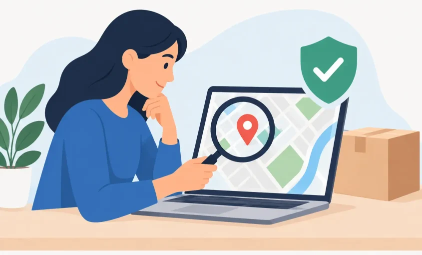 Cómo verificar una dirección antes de pagar
