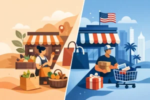 Compras locales versus tiendas americanas: ¿qué conviene?